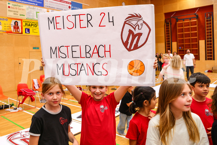 Basketball Zweite Liga 2023/24, Playoff, Finale Spiel 3 Mistelbach Mustangs vs. Union Deutsch Wagram