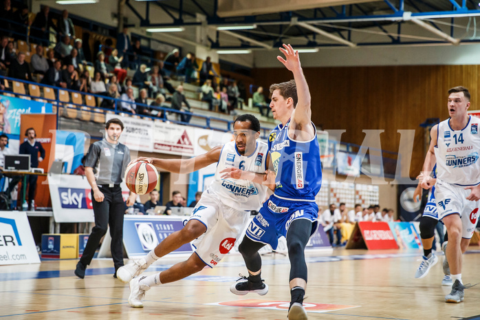 Basketball, Admiral Basketball Superliga 2019/20, Grunddurchgang 11.Runde, Oberwart Gunners, Gmunden Swans, Lawrence Alexander (6)