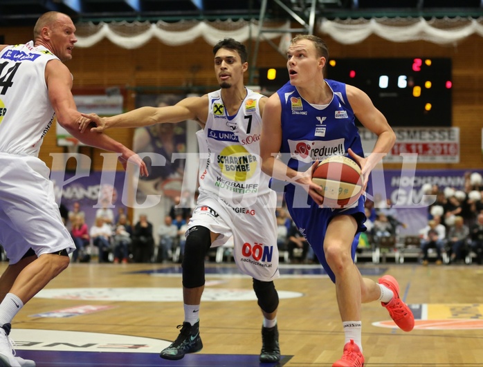 Basketball ABL 2016/17 Grunddurchgang 6.Runde Gmunden Swans vs Oberwart Gunners