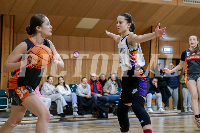 16.02.2025 Österreichischer Basketballverband 2024/25, SLWU16 Vienna United vs Basket Duchess