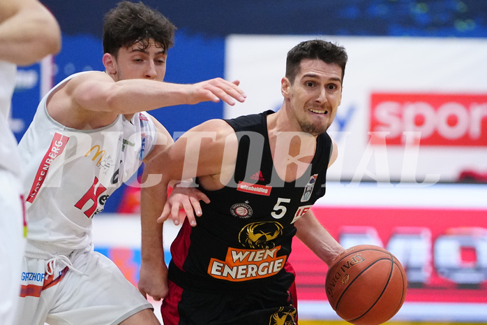 Basketball Superliga 2021/22, Grundduchgang 16.Runde , Kapfenberg Bulls vs. BC Vienna


