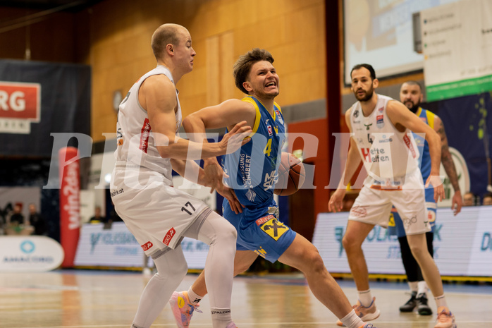 Basketball, Basketball Superliga 2022/23, Grunddurchgang Runde 18, Kapfenberg Bulls, SKN St. P