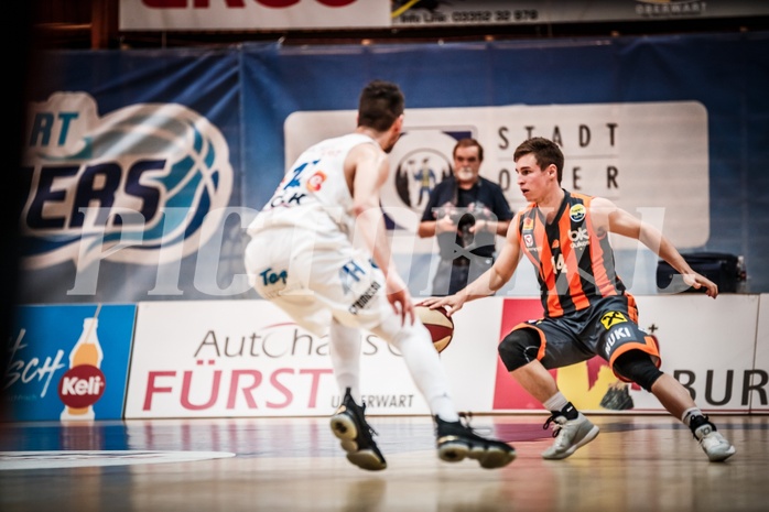 Basketball, ABL 2017/18, Grunddurchgang 35.Runde, Oberwart Gunners, Klosterneuburg Dukes, Valentin Bauer (14)