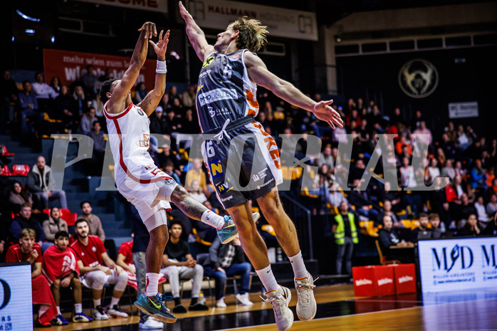 Basketball, Win2Day Superliga 2024/25, Grunddurchgang 7.Runde, BC Vienna, Klosterneuburg Dukes, Zac Owens (2), Elias Wlasak (6)