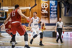 Basketball, ABL 2018/19, Grunddurchgang 29.Runde, Oberwart Gunners, Traiskirchen Lions, Hayden Thomas Lescault (11)