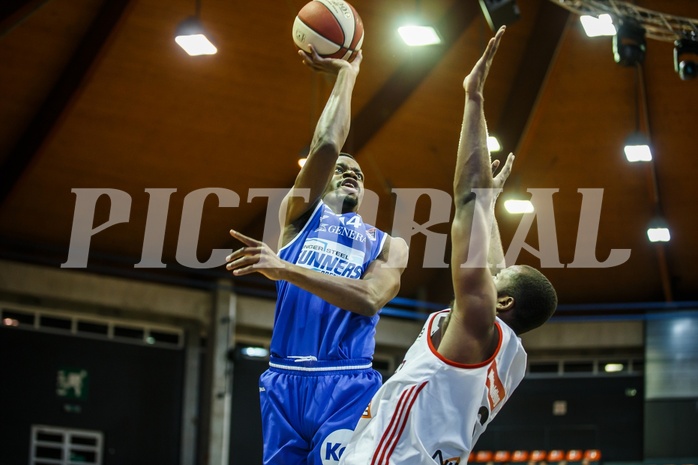 Basketball, Admiral Basketball Superliga 2019/20, Grunddurchgang 5.Runde, BC Vienna, Oberwart Gunners, Eric Katenda (14)