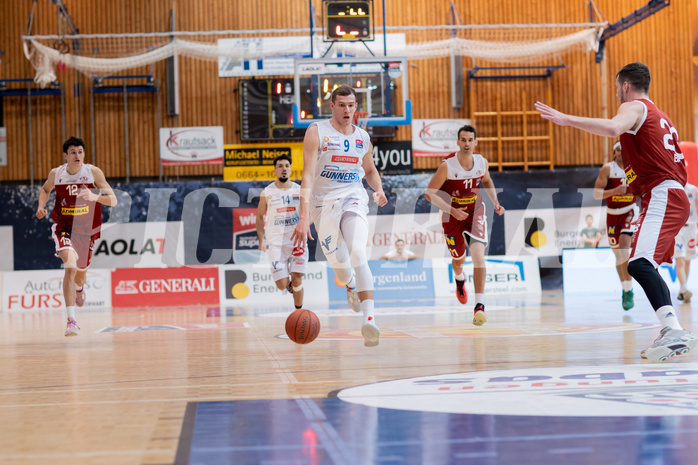 Basketball, Basketball Superliga 2022/23, Grunddurchgang Runde 20 , Oberwart Gunners, Flyers Wels, Nils K