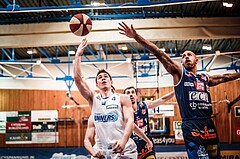 Basketball, ABL 2017/18, Grunddurchgang 33.Runde, Oberwart Gunners, Kapfenberg Bulls, Jakob Szkutta (4)