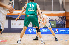 Basketball, Win2Day Superliga 2022/23, 9. Qualifikationsrunde, Vienna Timberwolves, Kapfenberg Bulls, Chris Vogt (33)
