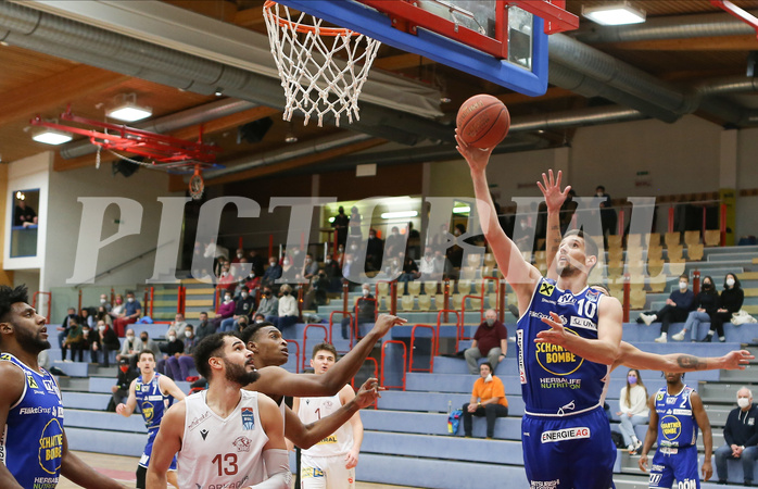 Basketball Superliaga 2021/22, Grunddurchgang 12.Runde Traiskirchen Lions vs. Gmunden Swans