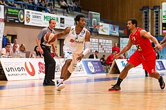 Basketball, ABL 2016/17, Playoff HF Spiel 5, Oberwart Gunners, WBC Wels, Andell Cumberbatch (13)