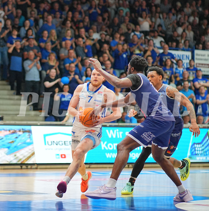 Basketball, Basketball Superliga 2024/25, Playoffs, Finale Spiel 1, Oberwart Gunners vs. BBC Nord Dragonz