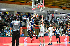 Basketball, Superliga 2024/25, Platzierungsrunde 4.Runde, Flyers Wels vs. Oberwart Gunners,
