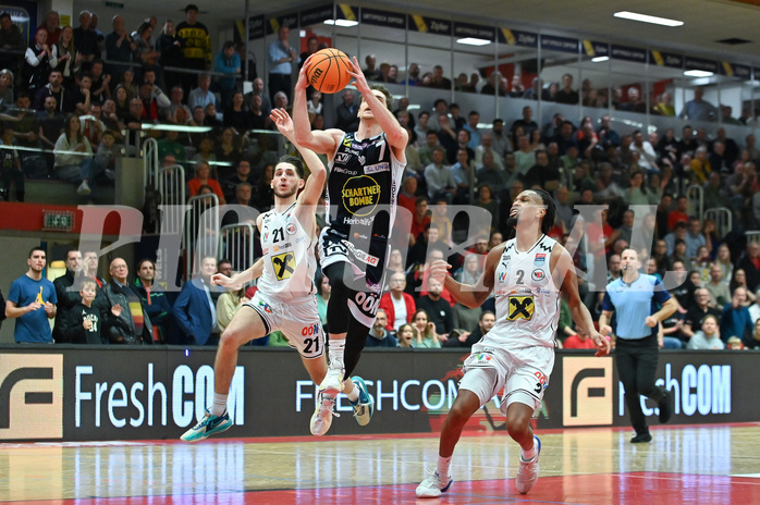 Basketball, Superliga 2023/24, Grunddurchgang 14. Runde, Flyers Wels vs. Gmunden,
