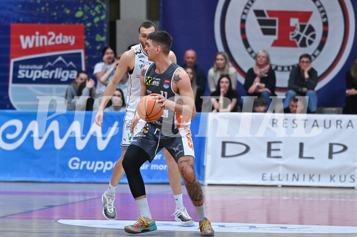 Basketball, Superliga 2024/25, Plazierungsrunde 7.Runde, Flyers Wels vs. Klosterneuburg Dukes,