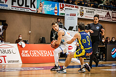 Basketball, bet-at-home Basketball Superliga 2021/22, Grunddurchgang Runde 12, Oberwart Gunners, UBSC Graz, Jonathan Knessl (12)