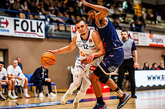 Basketball, win2day Basketball Superliga 2024/25, Grunddurchgang Runde 19, Oberwart Gunners, BBC Nord Dragonz, Jonathan Knessl (12)