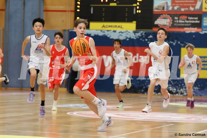 Basketball Superliga 2024/25, SLMU14 Traiskirchen Lions Academy vs. ATSE Graz


