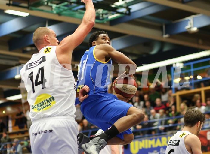 Basketball ABL 2015/16 Grunddurchgang 21.Runde Gmunden Swans vs. UBSC Graz