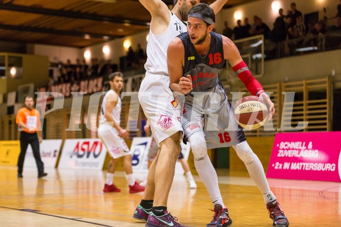 Basketball, 2.Bundesliga, Grunddurchgang 10.Runde, Mattersburg Rocks, Villach Raiders, Marko Kolaric (16)