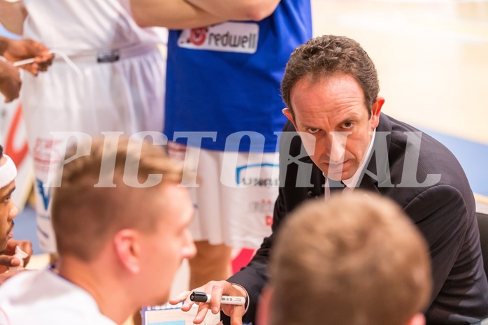 Basketball, ABL 2016/17, Grunddurchgang 21.Runde, Oberwart Gunners, WBC Wels, Chris Chougaz (Coach)