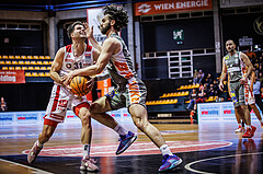 Basketball, Win2Day Superliga 2023/24, Grunddurchgang 18.Runde, BC Vienna, Klosterneuburg Dukes, Davor Konjevic (31), Will Carius (24)