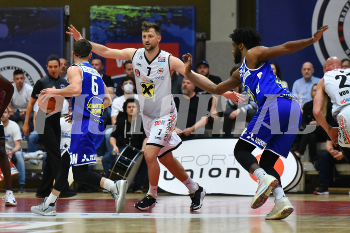 Basketball Superliga 2021/22, Viertelfinale Spiel 2, Flyers Wels vs Swans Gmunden
