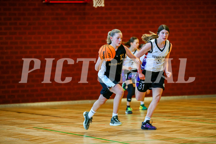 23.11.2024 Österreichischer Basketballverband 2024/25, SLWU14, Vienna United vs. VKL Vikings Swans

