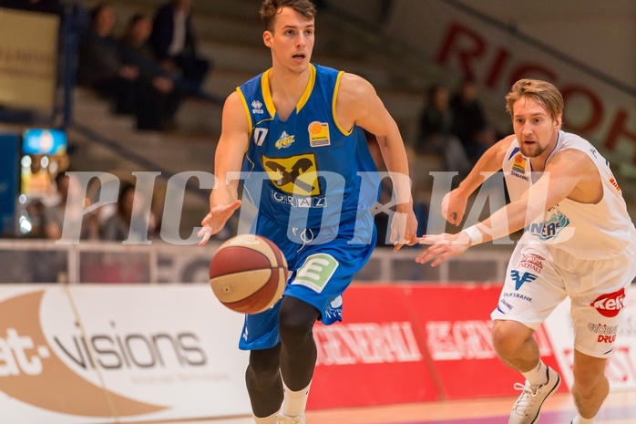 Basketball, ABL 2017/18, Grunddurchgang 20.Runde, Oberwart Gunners, UBSC Graz, Bobby Ohakwe (17)