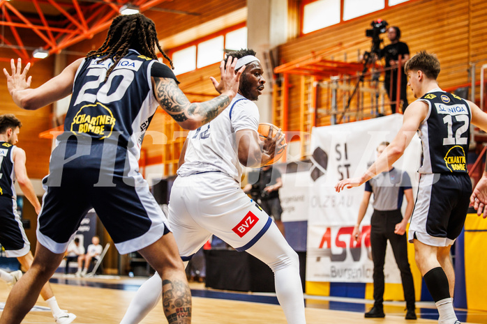 Basketball, win2day Basketball Superliga 2024/25, Playoffs Halbfinale 4. Spiel
, BBC Nord Dragonz, Gmunden Swans, Peter Turay (12)