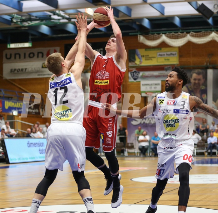 Basketball ABL 2017/18, Playoff VF Spiel 1 Gmunden Swans vs. Traiskirchen Lions