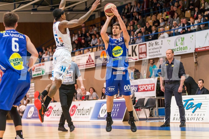Basketball, ABL 2016/17, Grunddurchgang 33.Runde, Oberwart Gunners, Gmunden Swans, Toni Blazan (10)