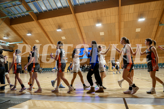 22.02.2025 Österreichischer Basketballverband 2024/25, SLWU19 Basket Flames UNION vs Basket Duchess