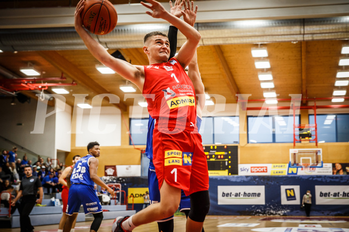 Basketball, bet-at-home Basketball Superliga 2021/22, Grunddurchgang 1.Runde, Traiskirchen Lions, Oberwart Gunners, David Makivic (1)