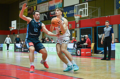 Basketball, Superliga 2023/24, Grunddurchgang 22. Runde, Flyers Wels vs. Vienna Timberwolves,
