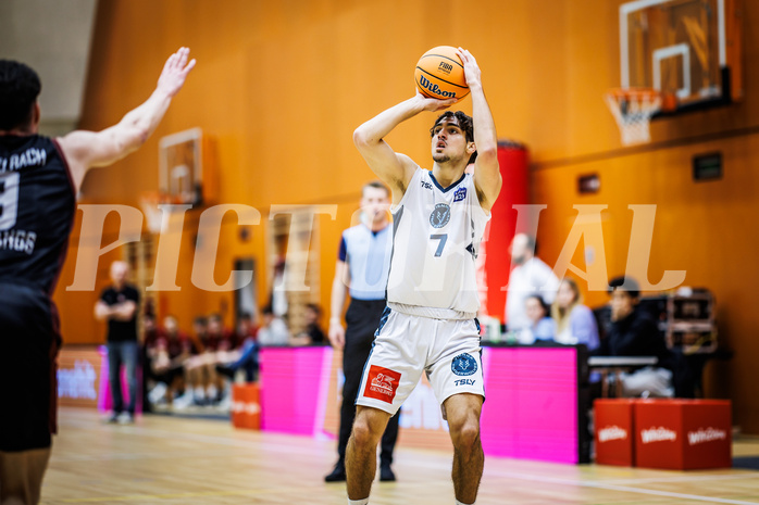 Basketball, Basketball Zweite Liga 2024/25, Grunddurchgang 6.Runde, Vienna Timberwolves, Mistelbach Mustangs, Armin Karian (7)