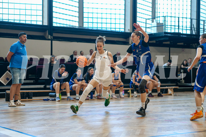 27.04.2025 Österreichischer Basketballverband 2024/25, SLWU16 VF Basket Flames UNION vs. DBB  Basketgirls Wels