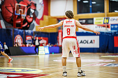Basketball, Win2Day Superliga 2024/25, Playoffs, Halbfinale Spiel 2, Traiskirchen Lions, Oberwart Gunners, Moritz Lanegger-Rest (8)