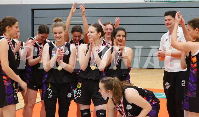 Superliga 2022/23, WU19 Finale, Siegerehrung Basketduchess Klosterneuburg vs. Vienna United



