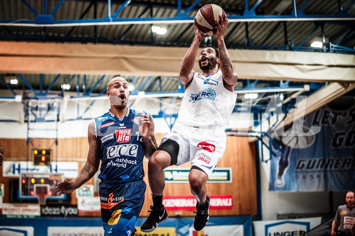 Basketball, ABL 2017/18, Grunddurchgang 33.Runde, Oberwart Gunners, Kapfenberg Bulls, Jerome Seagears (5)