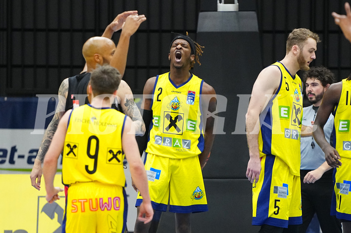 Basketball Superliga 2021/22, 4. Platzierungsrunde,UBSC Graz vs. BC Vienna


