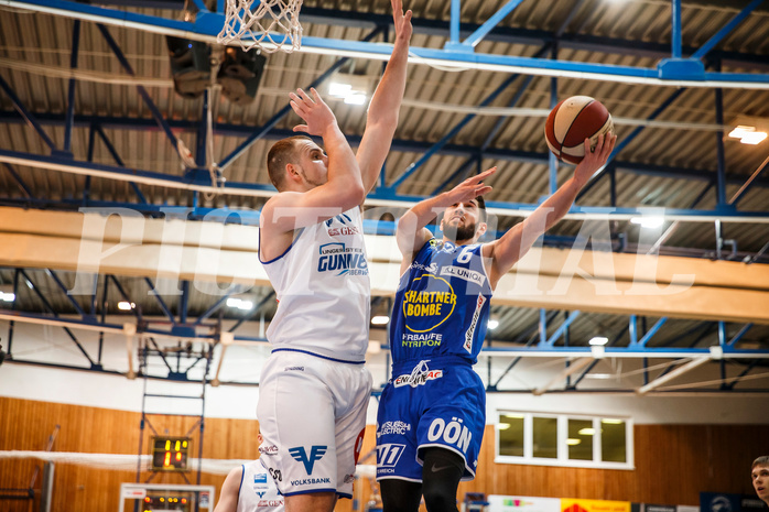 Basketball, bet-at-home Basketball Superliga 2020/21, Grunddurchgang, 14. Runde, Oberwart Gunners, Gmunden Swans, Daniel Friedrich (6)