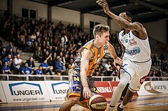Basketball, ABL 2018/19, Grunddurchgang 13.Runde, Oberwart Gunners, Klosterneuburg Dukes, Valentin Bauer (14)