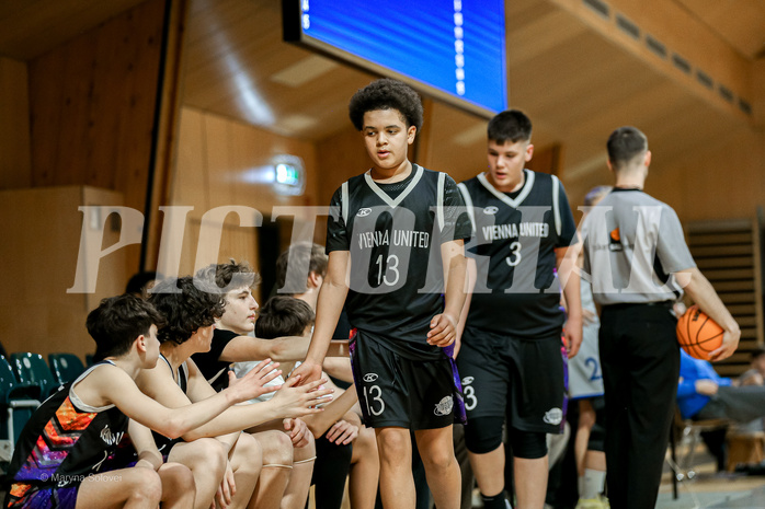09.03.2025 Österreichischer Basketballverband 2024/25, SLMU14, STARS Basketball vs Vienna United