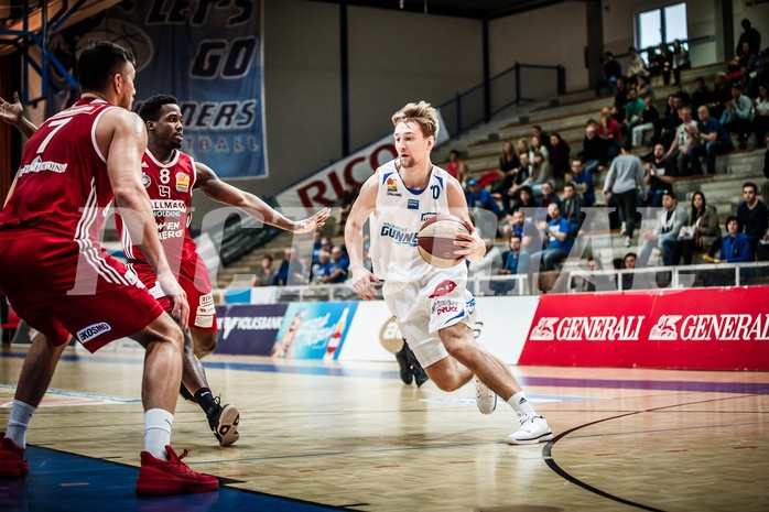 Basketball, ABL 2017/18, Grunddurchgang 27.Runde, Oberwart Gunners, BC Vienna, Georg Wolf (10)