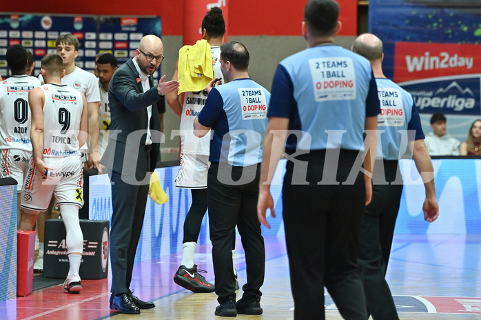 Basketball, Superliga 2024/25, Plazierungsrunde 1.Runde, Flyers Wels vs. Traiskirchen Lions,
