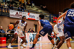 Basketball, win2day Basketball Superliga 2024/25, Grunddurchgang Runde 19, Oberwart Gunners, BBC Nord Dragonz, Quincy Diggs (13)
