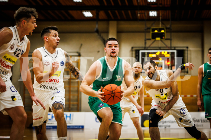 Basketball, Basketball Zweite Liga 2022/23, Grunddurchgang 12.Runde, Mattersburg Rocks, KOS Celovec, Tim Huber (6)