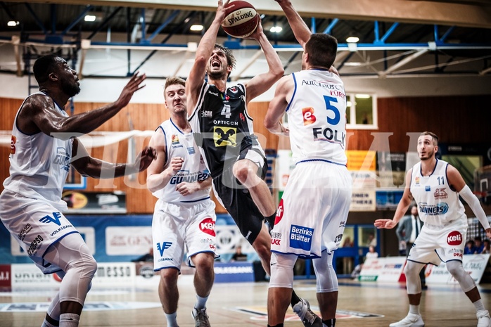 Basketball, ABL 2018/19, Grunddurchgang 1.Runde, Oberwart Gunners, Flyers Wels, Thomas Csebits (4)