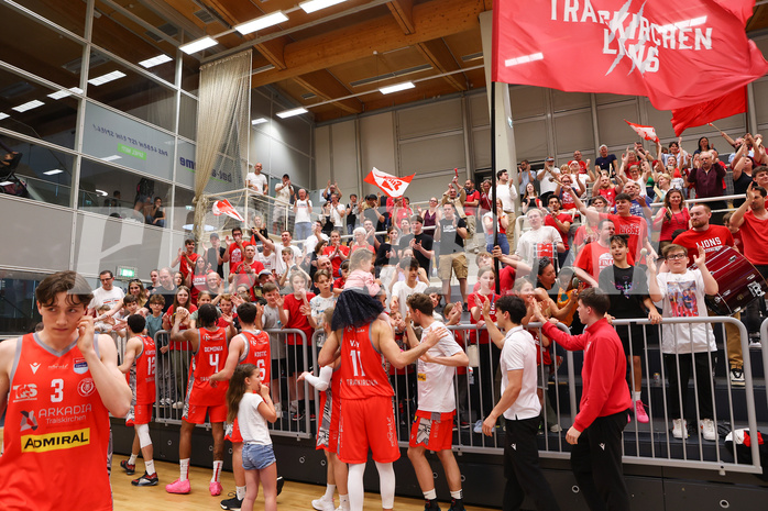 Basketball Superliga 2023/24, Playoff, Viertelfinale Spiel 4 SKN St. Pölten vs. Traiskirchen Lions


